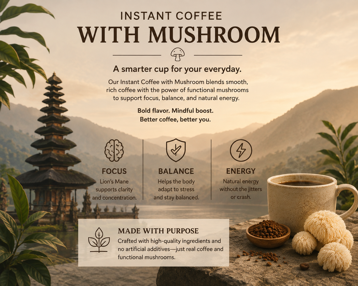 Coffee with Mushrooms Medium Roast