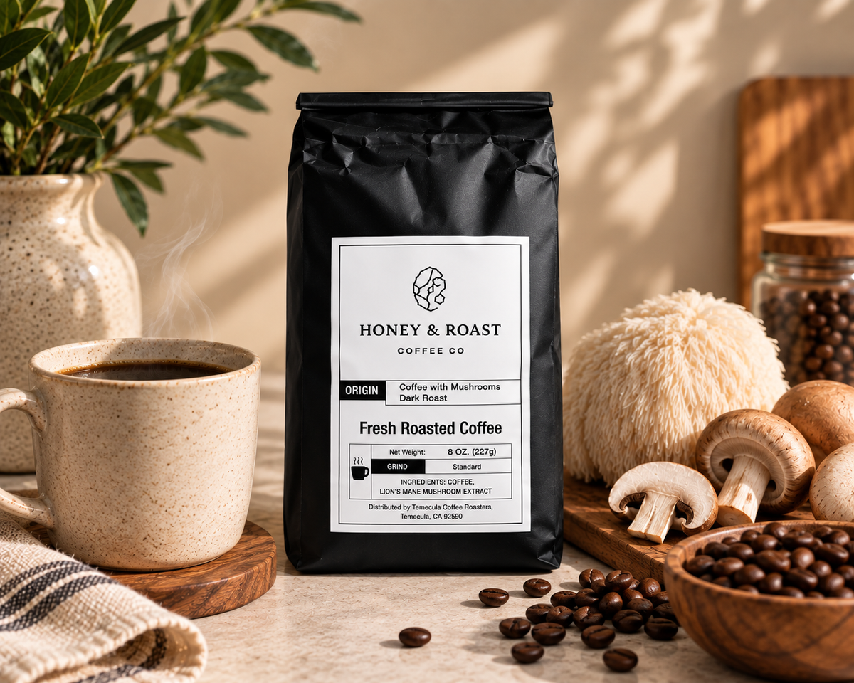Coffee with Mushrooms Dark Roast