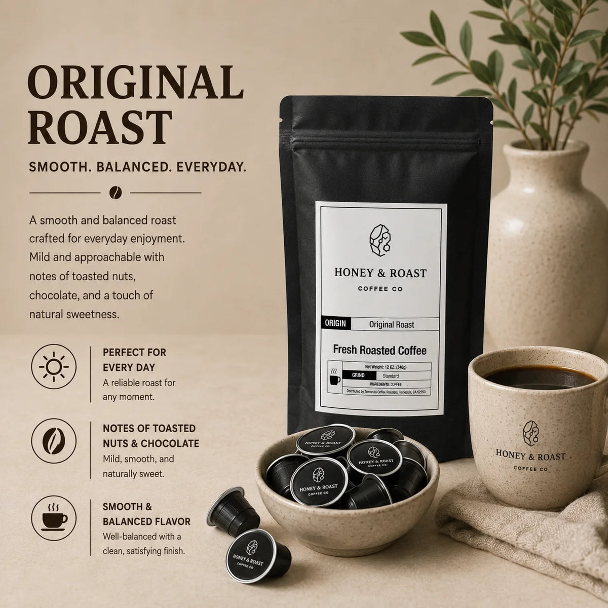 12 Pack Single Serve Coffee Capsules