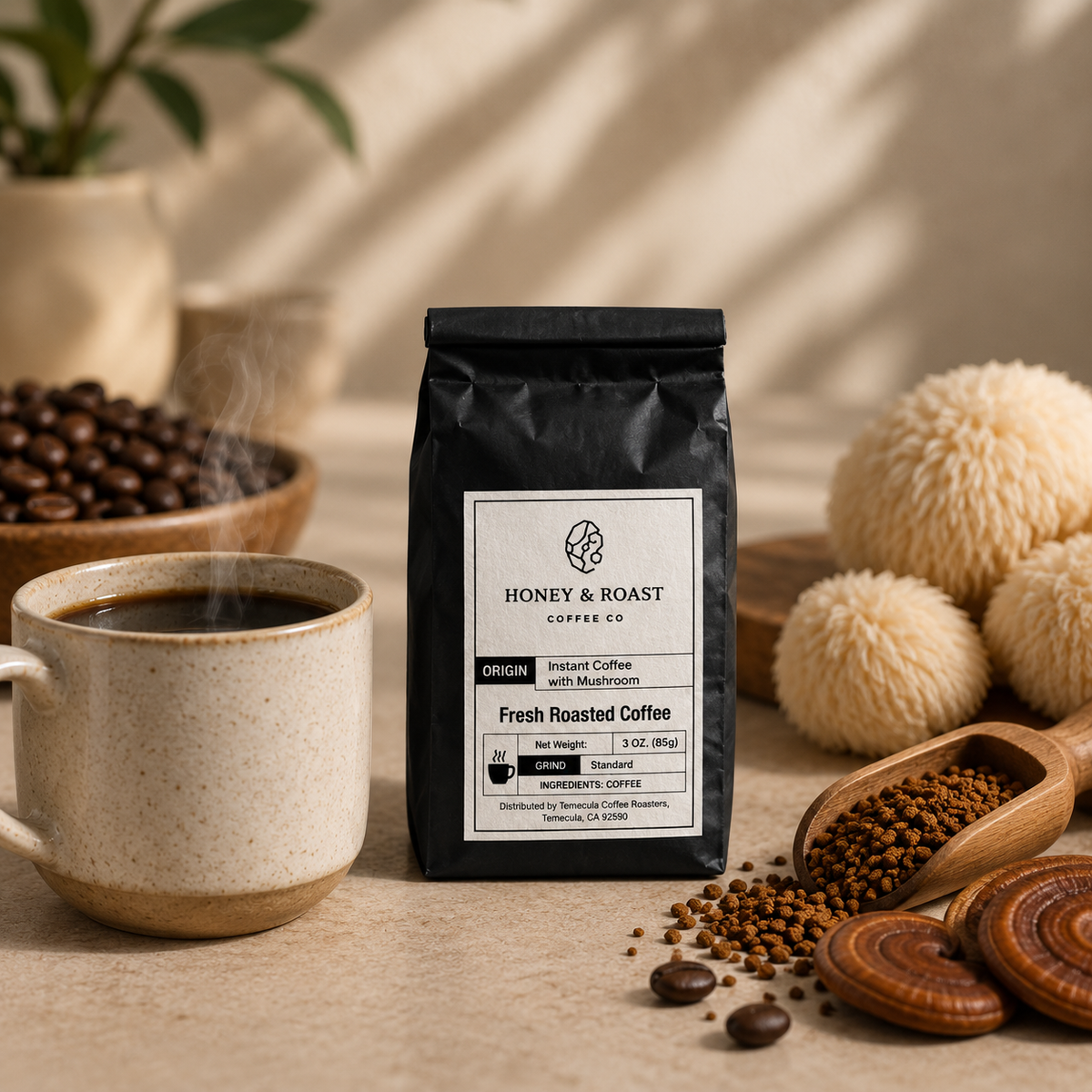 Instant Coffee with Mushroom