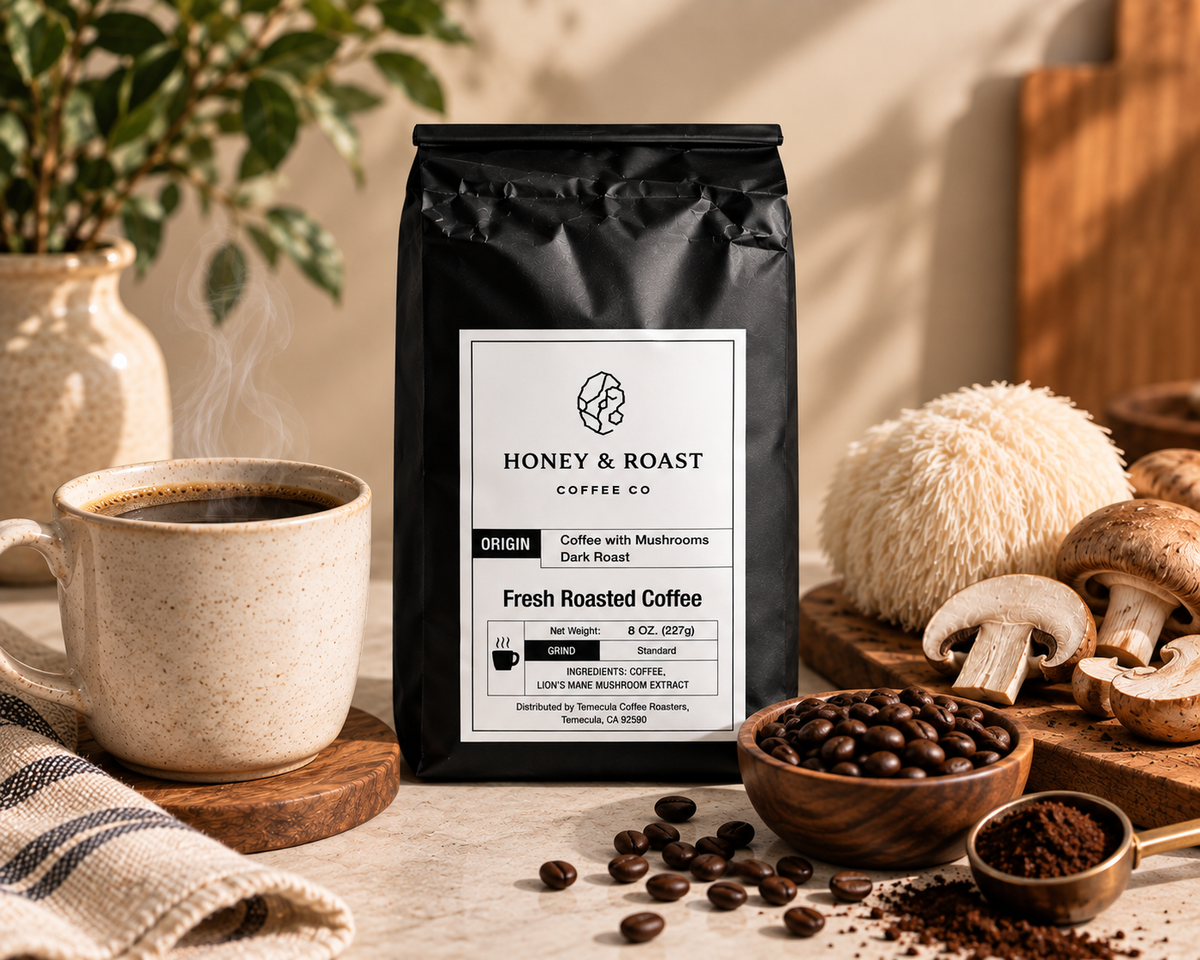 Coffee with Mushrooms Dark Roast